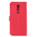 Crazy Horse Texture Horizontal Flip Leather Case for OnePlus 7 Pro, with Holder & Card Slots & Wallet & Photo Frame(Red)