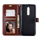 Crazy Horse Texture Horizontal Flip Leather Case for OnePlus 7 Pro, with Holder & Card Slots & Wallet & Photo Frame(Brown)