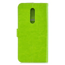 Crazy Horse Texture Horizontal Flip Leather Case for OnePlus 7 Pro, with Holder & Card Slots & Wallet & Photo Frame(Green)