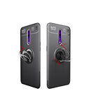 Metal Ring Holder 360 Degree Rotating TPU Case for OPPO RENO Z(Black+Blue)