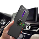 Metal Ring Holder 360 Degree Rotating TPU Case for OPPO RENO Z(Black+Blue)