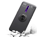 Metal Ring Holder 360 Degree Rotating TPU Case for OPPO RENO Z(Black+Blue)