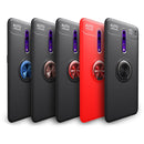 Metal Ring Holder 360 Degree Rotating TPU Case for OPPO RENO Z(Black+Blue)