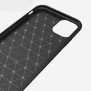 Brushed Texture Carbon Fiber TPU Case for iPhone 11(Black)
