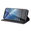Magnetic Buckle Retro Crazy Horse Texture Horizontal Flip Leather Case for Nokia 2.2, with Holder & Card Slots & Photo Frame(Black)