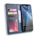 Magnetic Buckle Retro Crazy Horse Texture Horizontal Flip Leather Case for Nokia 2.2, with Holder & Card Slots & Photo Frame(Blue)