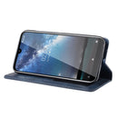 Magnetic Buckle Retro Crazy Horse Texture Horizontal Flip Leather Case for Nokia 2.2, with Holder & Card Slots & Photo Frame(Blue)