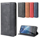 Magnetic Buckle Retro Crazy Horse Texture Horizontal Flip Leather Case for Nokia 2.2, with Holder & Card Slots & Photo Frame(Red)