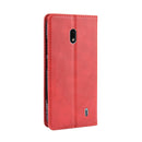 Magnetic Buckle Retro Crazy Horse Texture Horizontal Flip Leather Case for Nokia 2.2, with Holder & Card Slots & Photo Frame(Red)