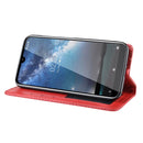 Magnetic Buckle Retro Crazy Horse Texture Horizontal Flip Leather Case for Nokia 2.2, with Holder & Card Slots & Photo Frame(Red)