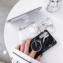 Glossy Marble Folding Bracket Anti-drop TPU Case for Huawei P30 Pro(Z7)
