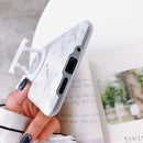 Glossy Marble Folding Bracket Anti-drop TPU Case for Huawei P30 Pro(Z7)