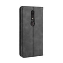 Magnetic Buckle Retro Crazy Horse Texture Horizontal Flip Leather Case for Nokia 4.2, with Holder & Card Slots & Photo Frame(Black)