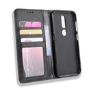 Magnetic Buckle Retro Crazy Horse Texture Horizontal Flip Leather Case for Nokia 4.2, with Holder & Card Slots & Photo Frame(Black)