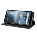 Magnetic Buckle Retro Crazy Horse Texture Horizontal Flip Leather Case for Nokia 4.2, with Holder & Card Slots & Photo Frame(Black)