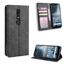 Magnetic Buckle Retro Crazy Horse Texture Horizontal Flip Leather Case for Nokia 4.2, with Holder & Card Slots & Photo Frame(Black)