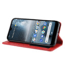 Magnetic Buckle Retro Crazy Horse Texture Horizontal Flip Leather Case for Nokia 4.2, with Holder & Card Slots & Photo Frame(Red)
