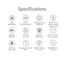L9 1.5 inch TFT Color Screen Smart Watch,Support SIM Card /32GB TF Card /Remote Camera Function/Sleep Monitoring/Sedentary Reminder(Black)