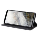 Magnetic Buckle Retro Crazy Horse Texture Horizontal Flip Leather Case for Google Pixel 4 , with Holder & Card Slots & Photo Frame(Black)