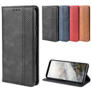 Magnetic Buckle Retro Crazy Horse Texture Horizontal Flip Leather Case for Google Pixel 4 , with Holder & Card Slots & Photo Frame(Blue)