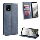 Magnetic Buckle Retro Crazy Horse Texture Horizontal Flip Leather Case for Google Pixel 4 , with Holder & Card Slots & Photo Frame(Blue)