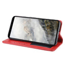 Magnetic Buckle Retro Crazy Horse Texture Horizontal Flip Leather Case for Google Pixel 4 , with Holder & Card Slots & Photo Frame(Red)