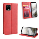Magnetic Buckle Retro Crazy Horse Texture Horizontal Flip Leather Case for Google Pixel 4 , with Holder & Card Slots & Photo Frame(Red)