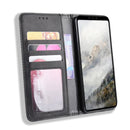 Magnetic Buckle Retro Crazy Horse Texture Horizontal Flip Leather Case for Google Pixel 4xl, with Holder & Card Slots & Photo Frame(Black)