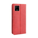 Magnetic Buckle Retro Crazy Horse Texture Horizontal Flip Leather Case for Google Pixel 4xl, with Holder & Card Slots & Photo Frame(Red)