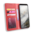 Magnetic Buckle Retro Crazy Horse Texture Horizontal Flip Leather Case for Google Pixel 4xl, with Holder & Card Slots & Photo Frame(Red)