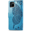 Butterfly Love Flowers Embossing Horizontal Flip Leather Case for iPhone 11, with Holder & Card Slots & Wallet & Lanyard(Blue)