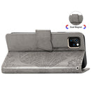 Butterfly Love Flowers Embossing Horizontal Flip Leather Case for iPhone 11, with Holder & Card Slots & Wallet & Lanyard(Gray)
