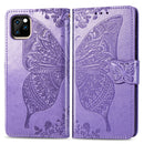 Butterfly Love Flowers Embossing Horizontal Flip Leather Case for iPhone 11, with Holder & Card Slots & Wallet & Lanyard(Light purple)