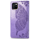 Butterfly Love Flowers Embossing Horizontal Flip Leather Case for iPhone 11, with Holder & Card Slots & Wallet & Lanyard(Light purple)