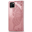 Butterfly Love Flowers Embossing Horizontal Flip Leather Case for iPhone 11, with Holder & Card Slots & Wallet & Lanyard(Rose gold)