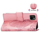 Butterfly Love Flowers Embossing Horizontal Flip Leather Case for iPhone 11, with Holder & Card Slots & Wallet & Lanyard(Rose gold)