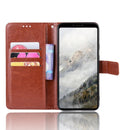 Retro Crazy Horse Texture Horizontal Flip Leather Case for Google Pixel 4XL, with Holder & Card Slots & Photo Frame(Brown)