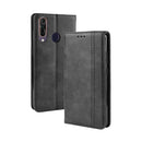 Magnetic Buckle Retro Crazy Horse Texture Horizontal Flip Leather Case for Wiko View 3 Pro, with Holder & Card Slots & Photo Frame(Black)