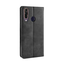 Magnetic Buckle Retro Crazy Horse Texture Horizontal Flip Leather Case for Wiko View 3 Pro, with Holder & Card Slots & Photo Frame(Black)