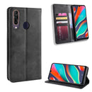 Magnetic Buckle Retro Crazy Horse Texture Horizontal Flip Leather Case for Wiko View 3 Pro, with Holder & Card Slots & Photo Frame(Black)