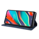 Magnetic Buckle Retro Crazy Horse Texture Horizontal Flip Leather Case for Wiko View 3 Pro, with Holder & Card Slots & Photo Frame(Blue)
