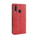 Magnetic Buckle Retro Crazy Horse Texture Horizontal Flip Leather Case for Wiko View 3 Pro, with Holder & Card Slots & Photo Frame(Red)
