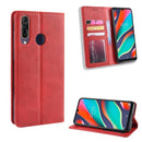 Magnetic Buckle Retro Crazy Horse Texture Horizontal Flip Leather Case for Wiko View 3 Pro, with Holder & Card Slots & Photo Frame(Red)