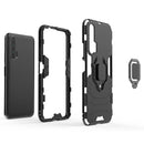 PC + TPU Shockproof Protective Case with Magnetic Ring Holder for Huawei Honor 20 Pro(Black)