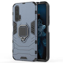 PC + TPU Shockproof Protective Case with Magnetic Ring Holder for Huawei Honor 20 Pro(Navy blue)