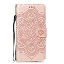 Mandala Embossing Pattern Horizontal Flip Leather Case for iPhone 11, with Holder & Card Slots & Wallet & Photo Frame & Lanyard(Rose Gold)
