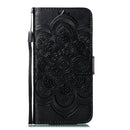 Mandala Embossing Pattern Horizontal Flip Leather Case for iPhone 11, with Holder & Card Slots & Wallet & Photo Frame & Lanyard(Black)
