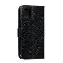 Mandala Embossing Pattern Horizontal Flip Leather Case for iPhone 11, with Holder & Card Slots & Wallet & Photo Frame & Lanyard(Black)