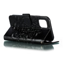 Mandala Embossing Pattern Horizontal Flip Leather Case for iPhone 11, with Holder & Card Slots & Wallet & Photo Frame & Lanyard(Black)