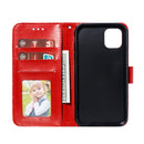 Mandala Embossing Pattern Horizontal Flip Leather Case for iPhone 11, with Holder & Card Slots & Wallet & Photo Frame & Lanyard(Red)